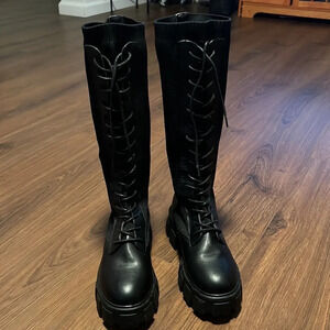 Call It Spring Studded Boots . Black W M 6